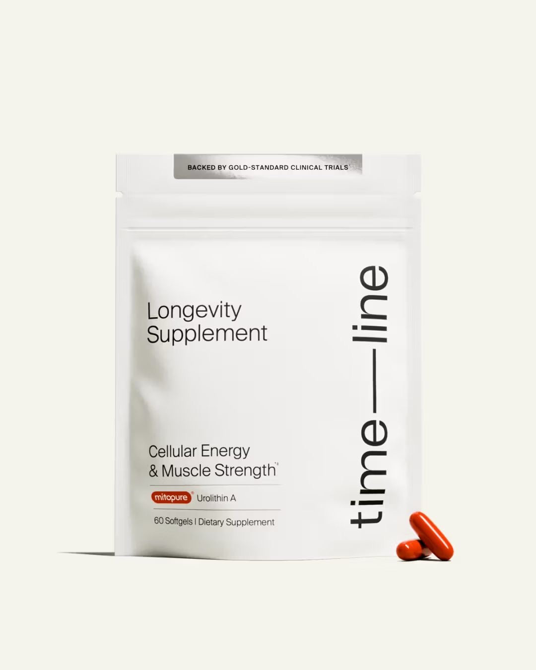 Time Line Mitopure 500mg (60 cápsulas) - Energía Celular Premium - Suplemento Dietario