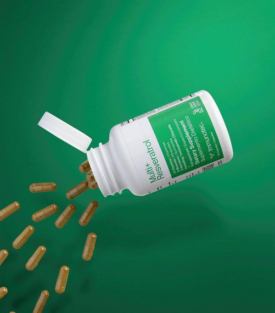 Multi+Resveratrol (Inmunotec) - Antioxidante y Vitalidad Celular- Suplemento Dietario