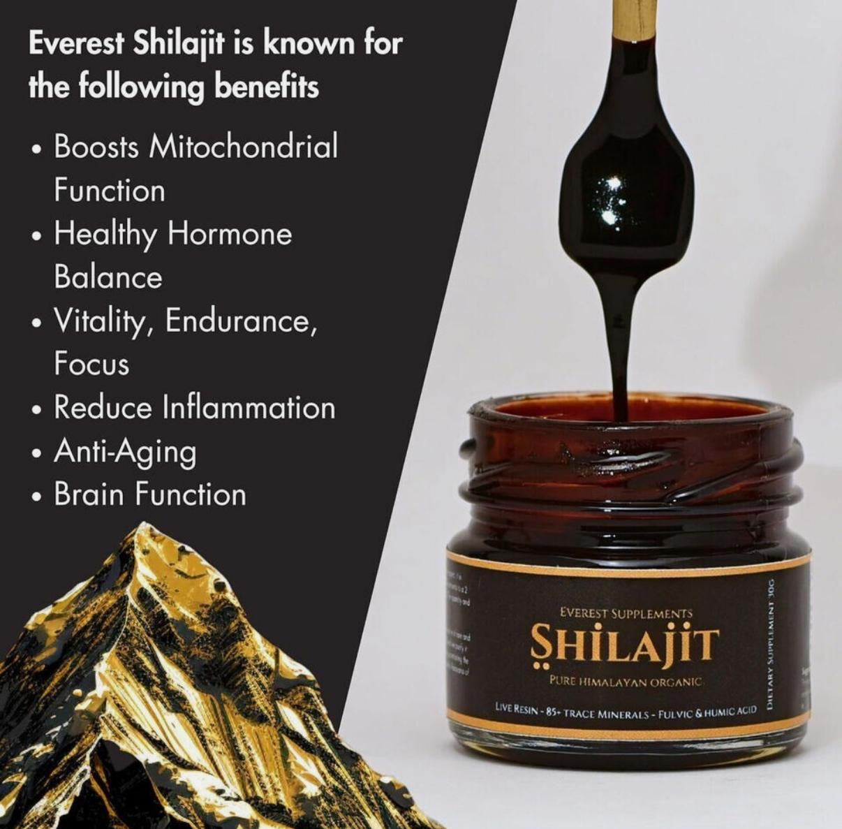 Himalayan Shilajit - Suplemento Dietario Natural