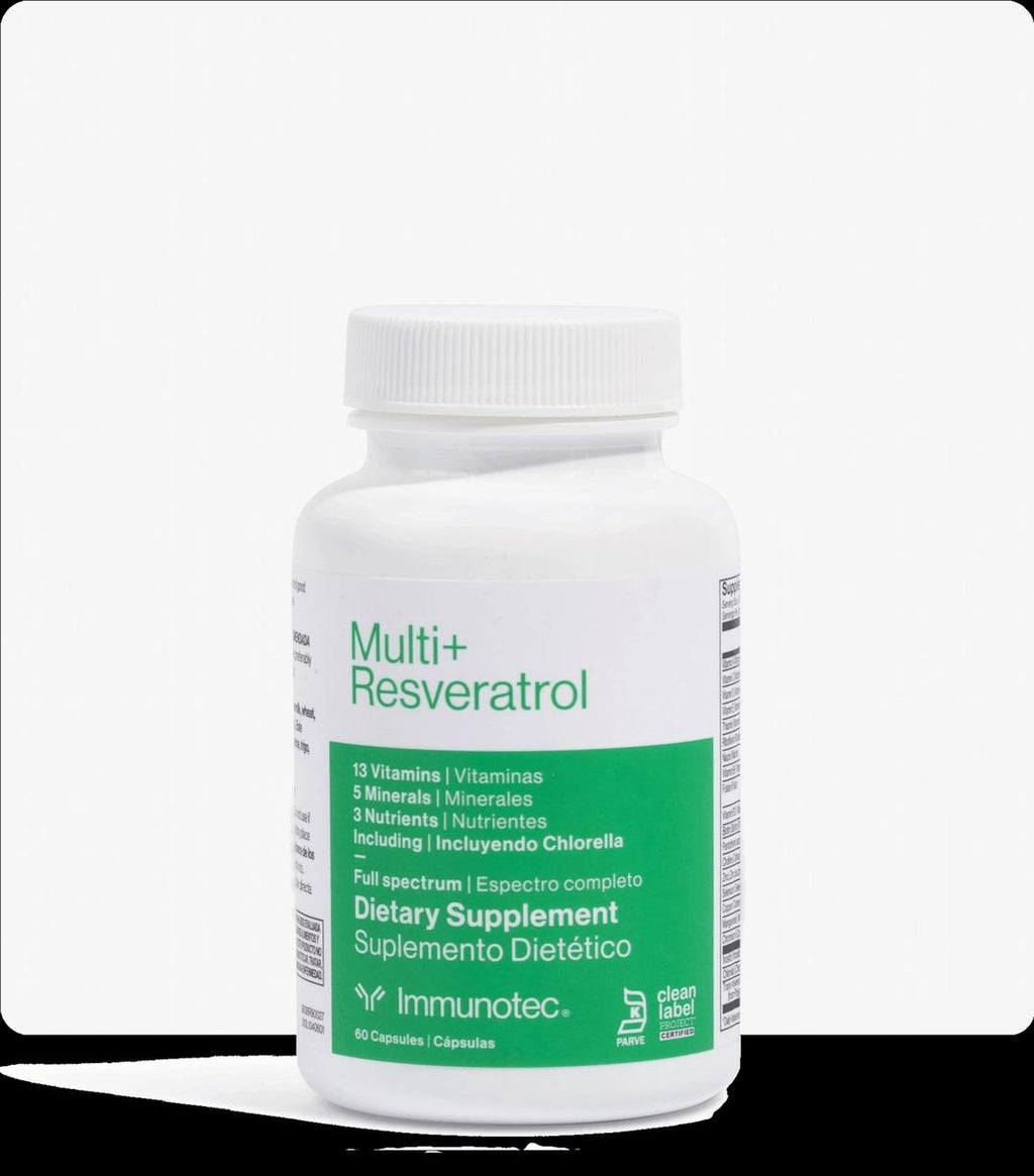 Multi+Resveratrol (Inmunotec) - Antioxidante y Vitalidad Celular- Suplemento Dietario