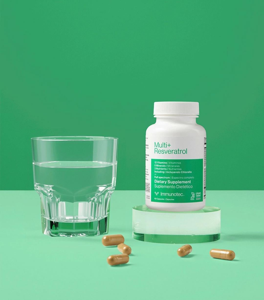 Multi+Resveratrol (Inmunotec) - Antioxidante y Vitalidad Celular- Suplemento Dietario