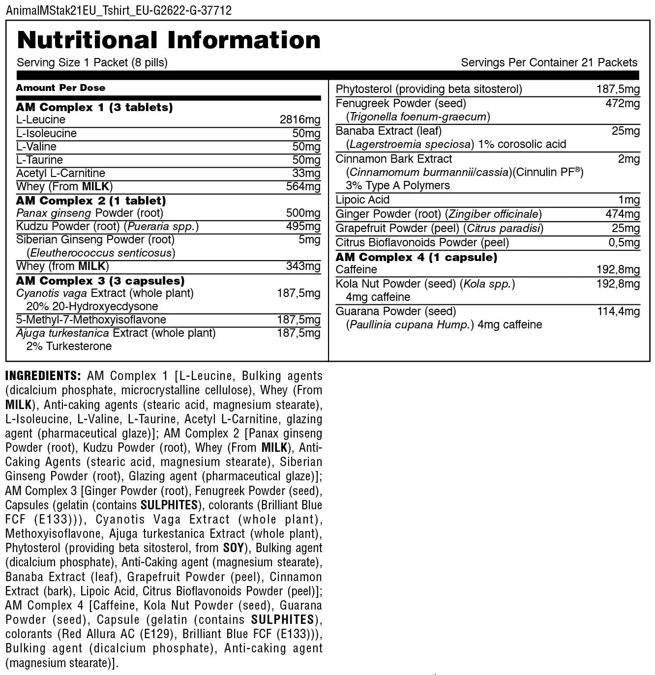 Animal M-Stack - Universal Nutrition (Animal)