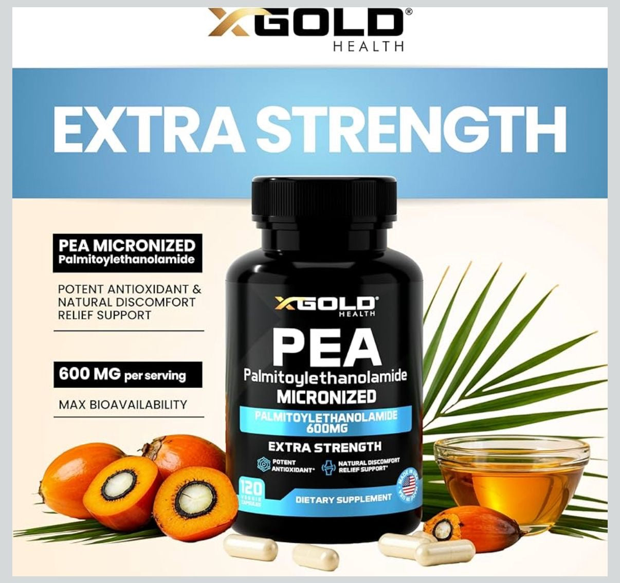 XGold Heatlh - PEA Micronized 600 mg