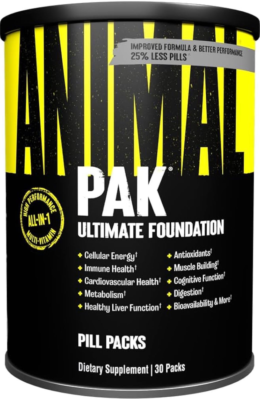 Animal Pak Ultimate Foundation - 44 packs - Multivitamínico Deportivo Completo