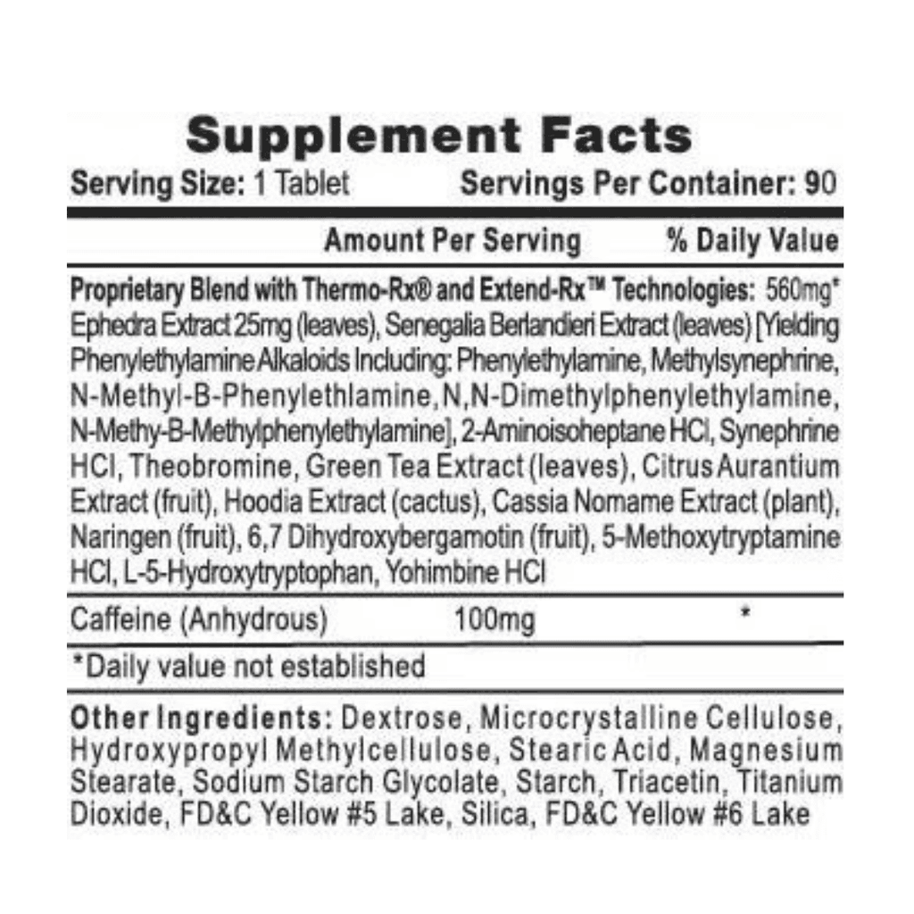 Lipodrene Hi-Tech Pharmaceuticals (90 Cápsulas) - Nutrición Avanzada