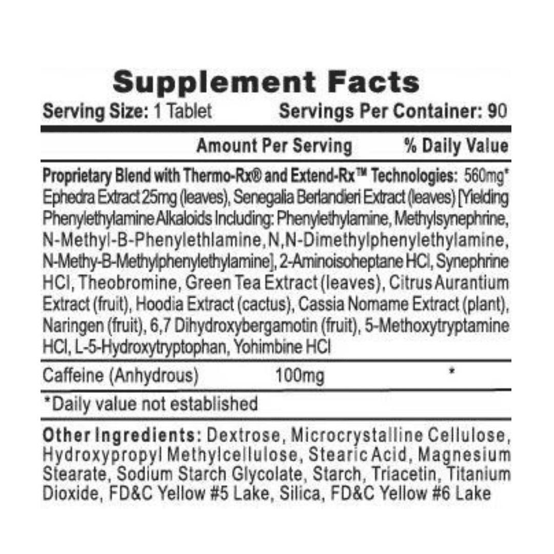 Lipodrene Hi-Tech Pharmaceuticals (90 Cápsulas) - Nutrición Avanzada