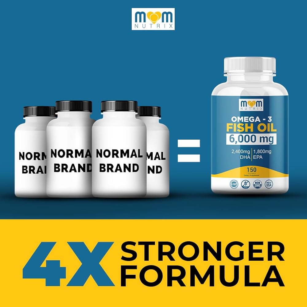 Omega 3 MOM NUTRIX Fish Oil 6000mg - 150 cápsulas