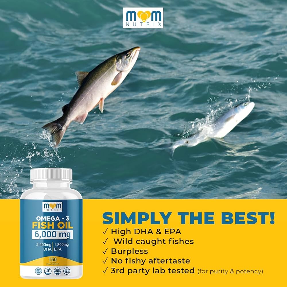 Omega 3 MOM NUTRIX Fish Oil 6000mg - 150 cápsulas