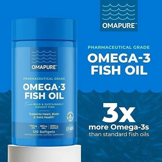 Omapure Omega 3 Fish Oil (120