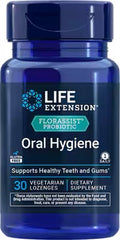 Higiene bucal probiótica FLORASSIST® Life Extension (30 pastillas vegetarianas)
